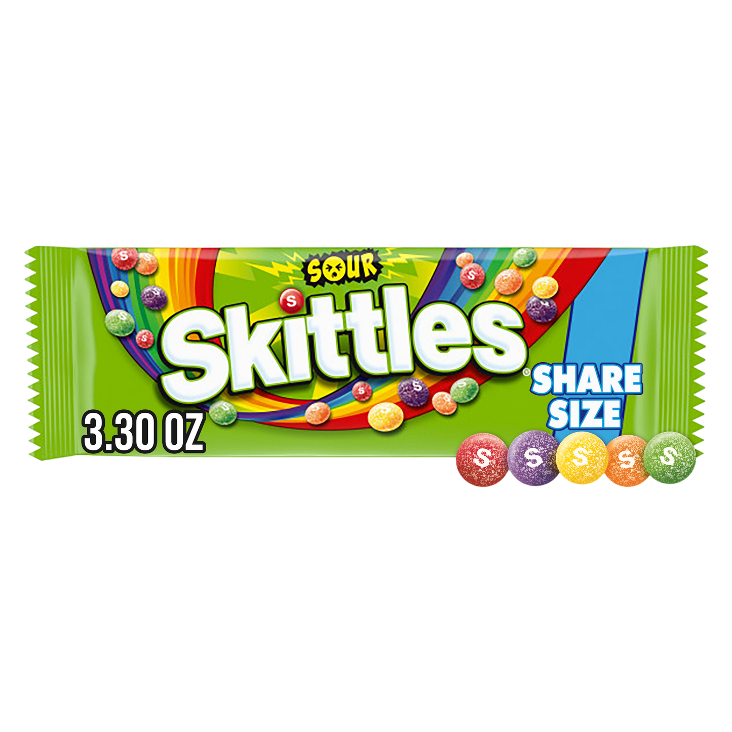 SKITTLES Sour Candy Share Size 3.3oz