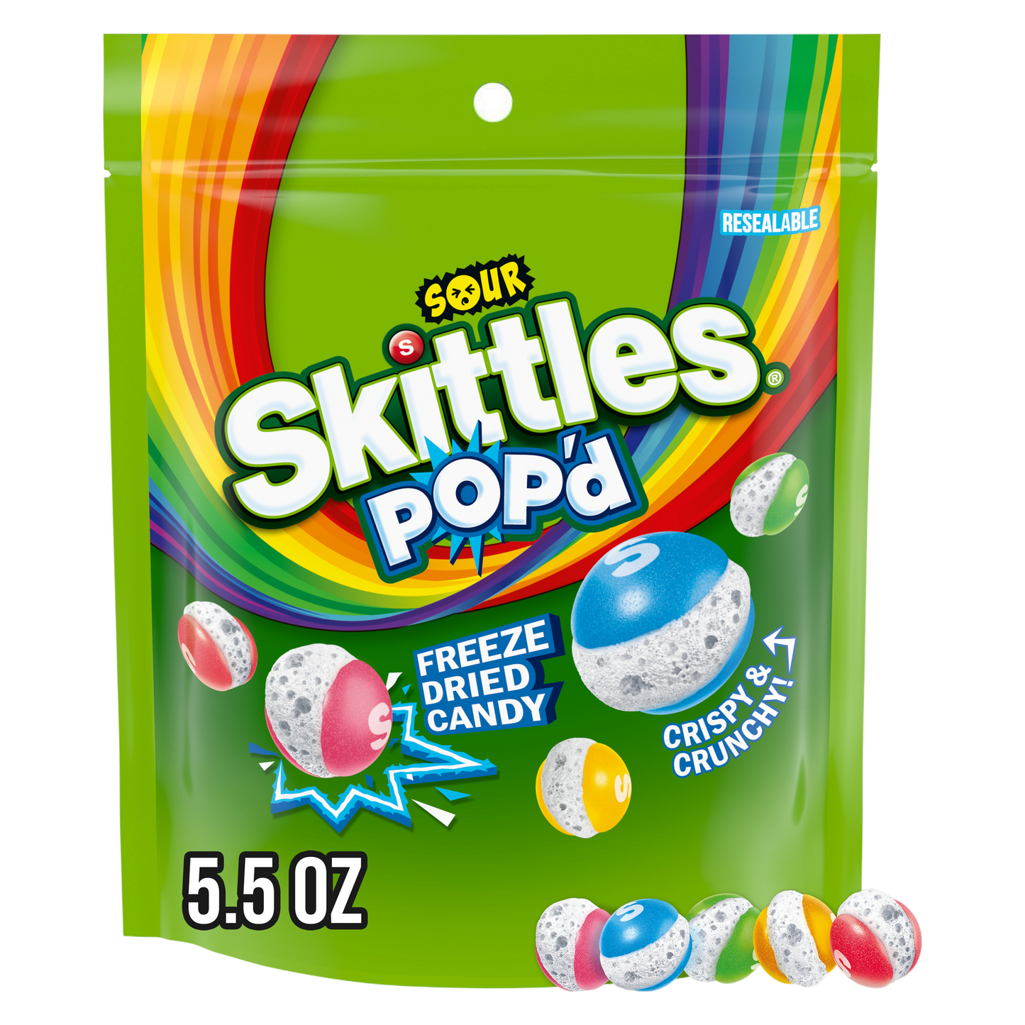 SKITTLES Pop'd Sour, 5.5oz