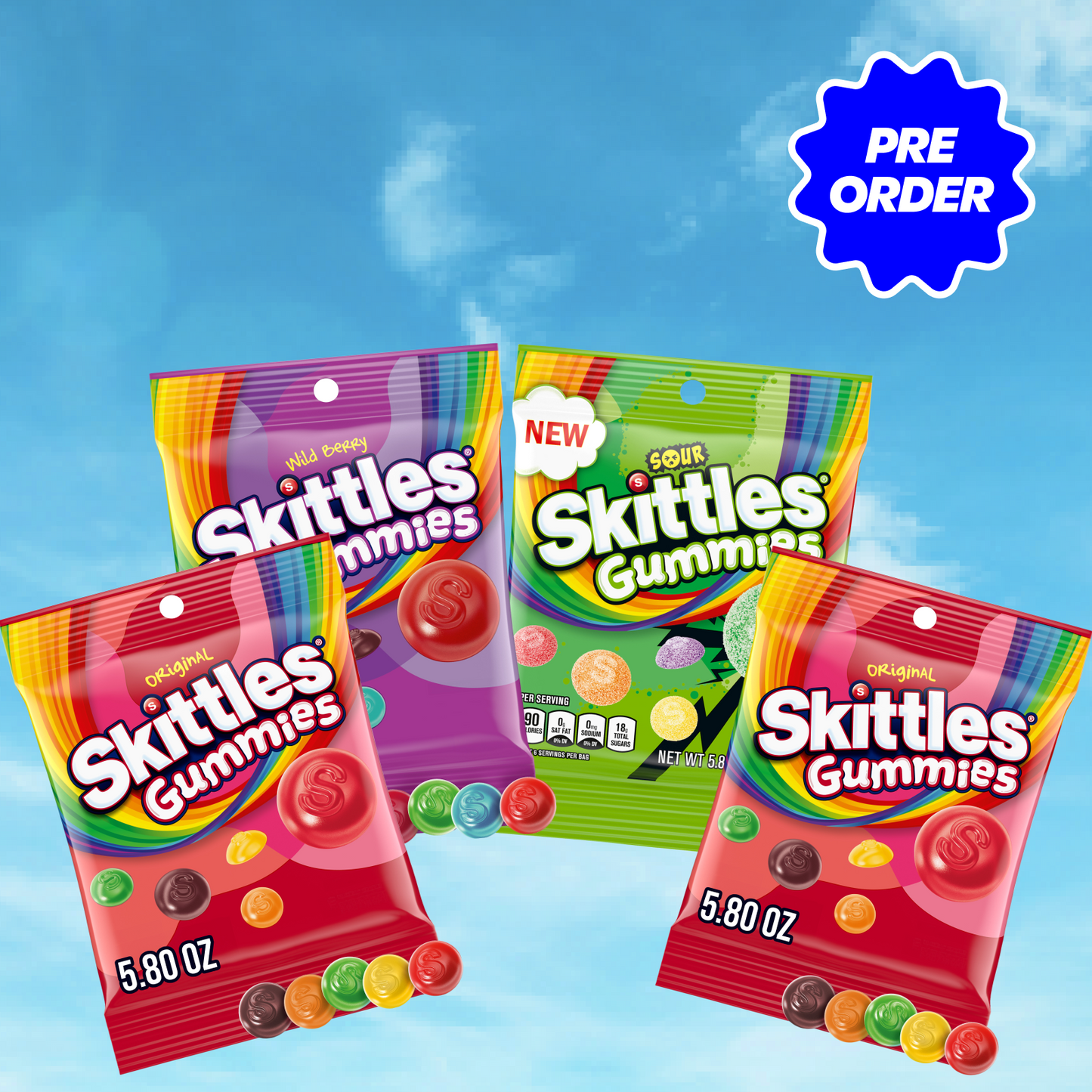 PRE-ORDER The All-Gummies SKITTLES Big Game Bundle